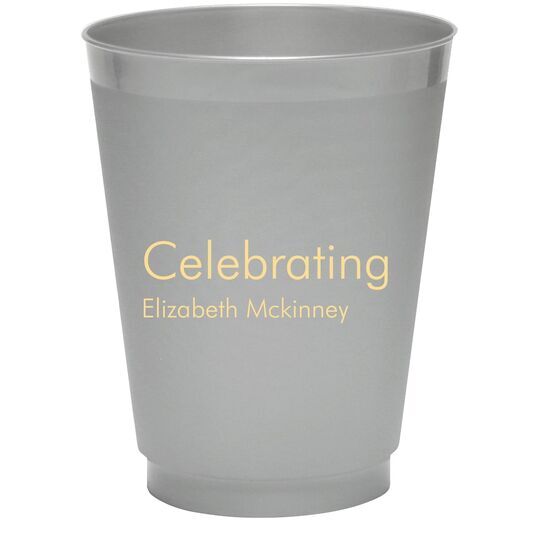 Right Side Name Colored Shatterproof Cups
